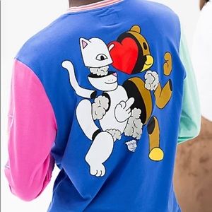 Multi colored RipnDip x Teddy-Fresh long sleeve